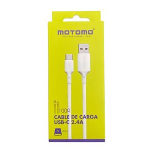 Cable de Carga USB Motomo Tipo C 1 Metro Blanco