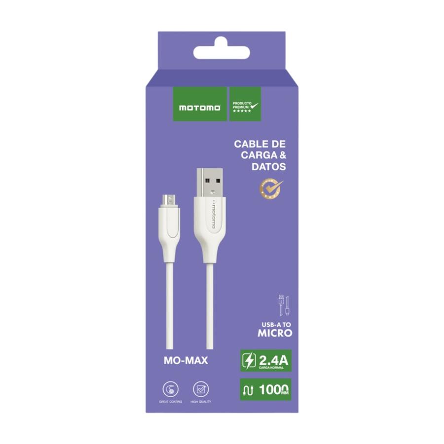 Cable de Carga USB Motomo 2.4 USB a Micro 1 Metro