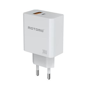 Cargador de Pared Motomo CR25 30W PD con Cable Tipo C