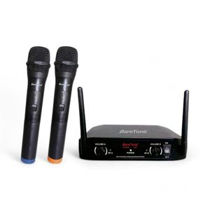 Pack 2 Micrófonos Inalambricos Baretone Profesional WM1802
