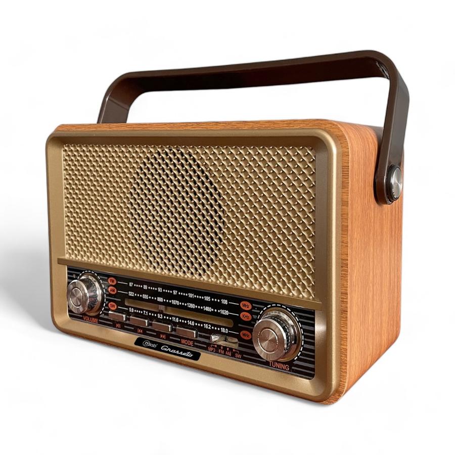 Radio Retro Bluetooth Grosseto Microlab Café - Dimarsa.cl