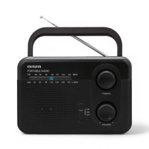 Radio Analógica Aiwa AWFML4 AM/FM Portatil Negro