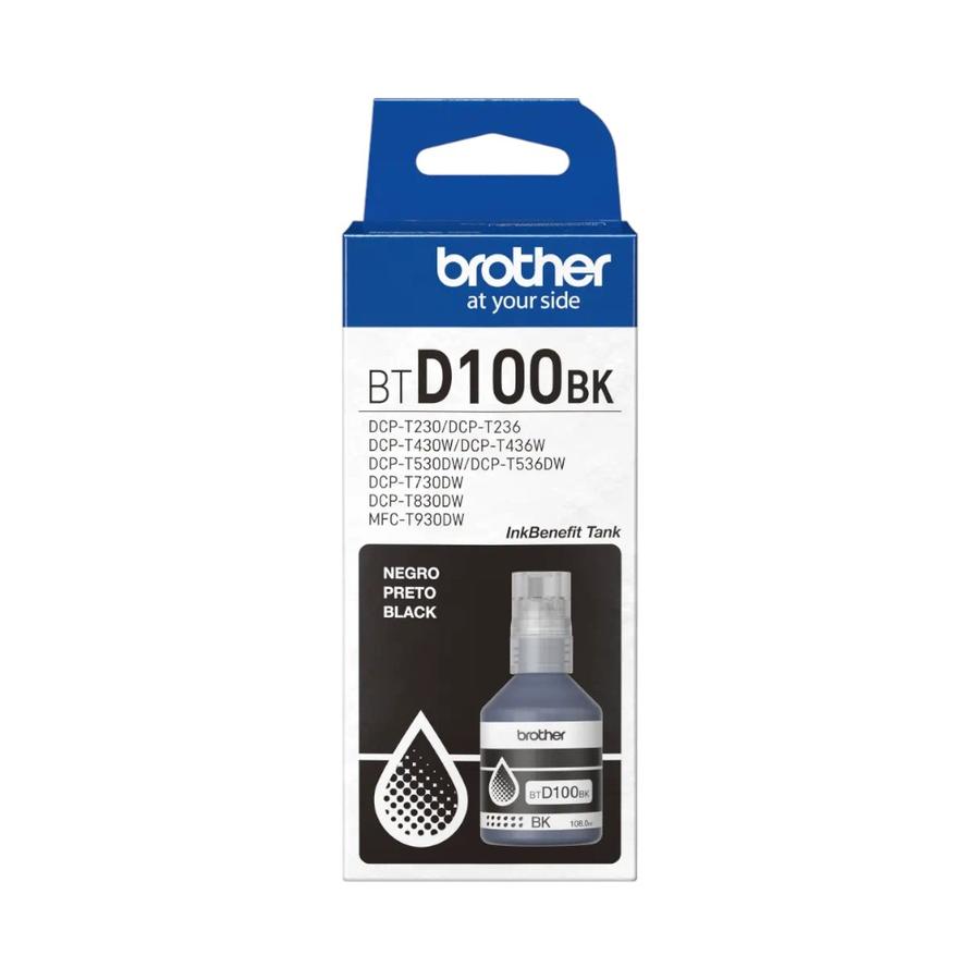 Botella Tinta Negra Brother BTD100BK