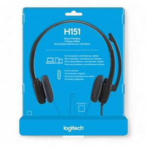 Stereo Headset Logitech H151 Negro