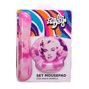 Mousepad Marilyn Monroe Vaisman Con Apoya Muñecas Rosado