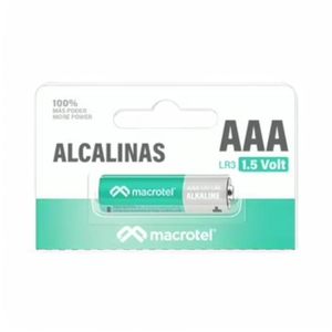 Pila Individual AAA Alcalina Macrotel