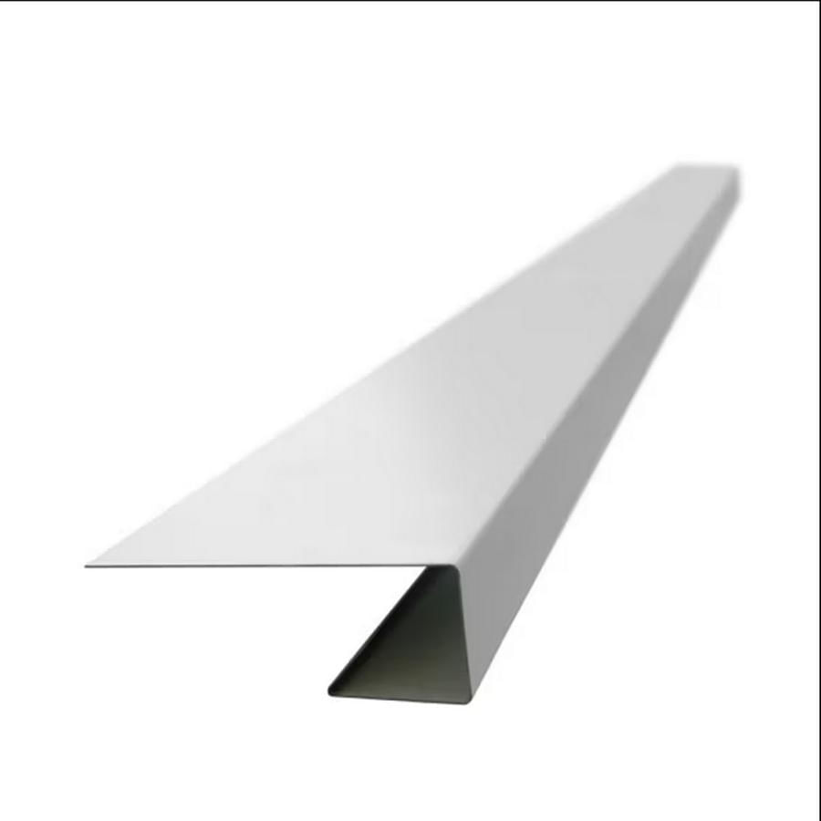 Perfil J Metálico 2500 x 0,5 mm Blanco