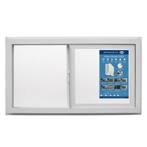 Ventana PVC 91x50cm Corredera Blanco