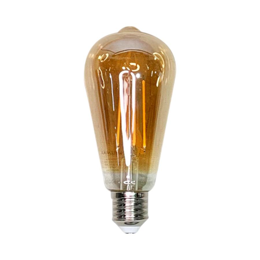 Ampolleta Wellmax Vintage 8W ST64 Luz Calida Ambar