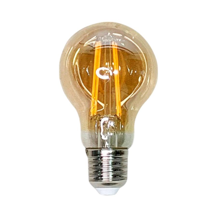 Ampolleta Wellmax Vintage 8W A60 Luz Calida Ambar
