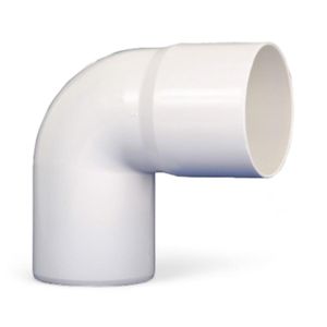 Codo Canaleta Hoffens Macho/Hembra 75 Mm x 87,5° Blanco