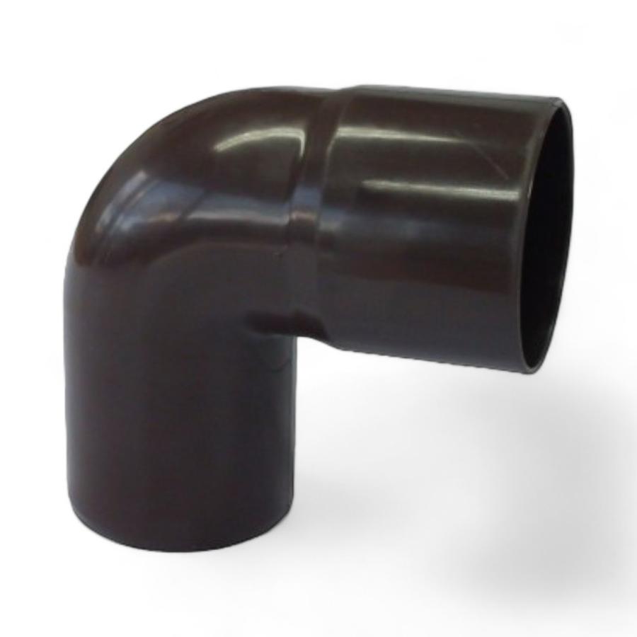 Codo Canaleta Hoffens Macho/Hembra 75 Mm x 87,5° Café