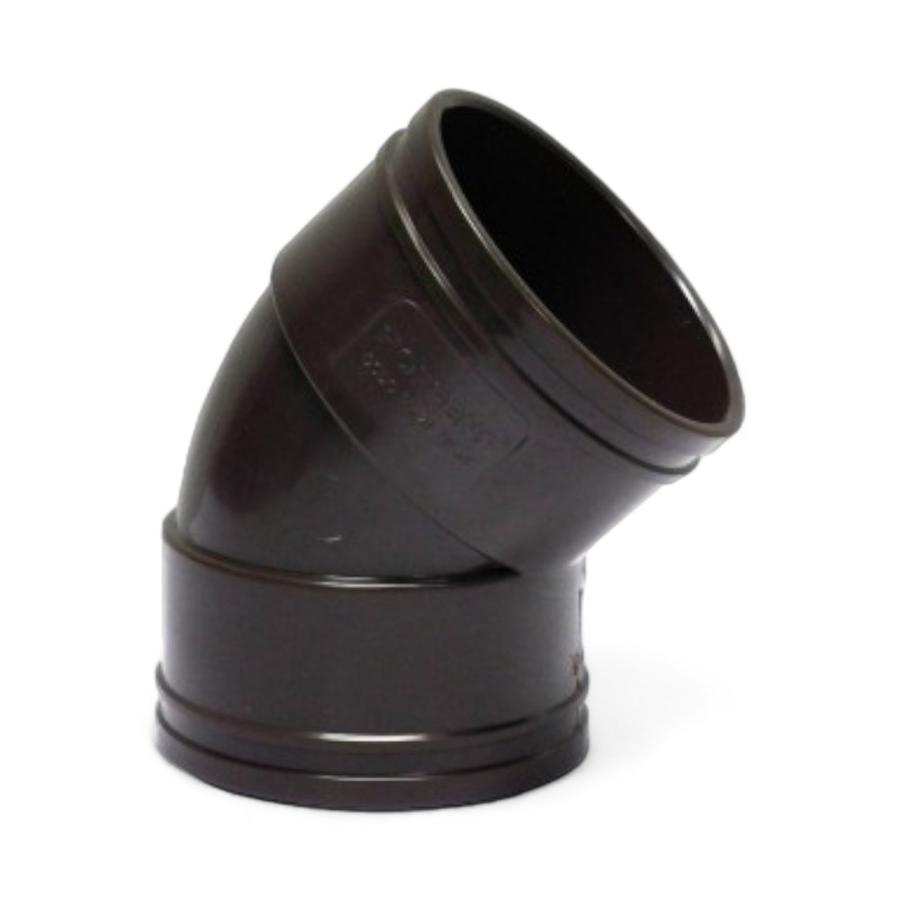 Codo Canaleta Hoffens Hembra/Hembra 75 Mm x 45° Café