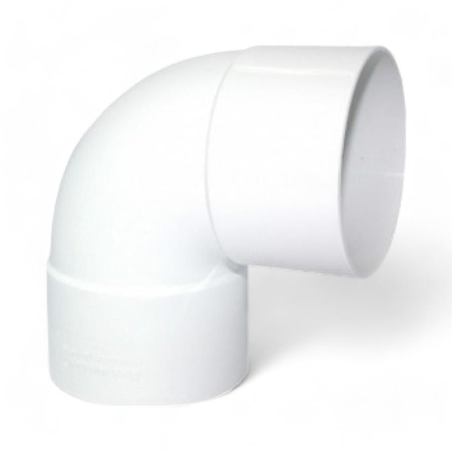 Codo Canaleta Hoffens Hembra/Hembra 80 Mm x 87.5° Blanco