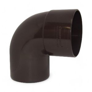 Codo Canaleta Hoffens Macho/Hembra 80 Mm x 87.5° Café