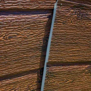 Revestimiento Metálico 3900x383x16Mm Café Oscuro