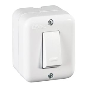 Interruptor Simple 9/12 Aris Pro 250V-16A Mec Blanco
