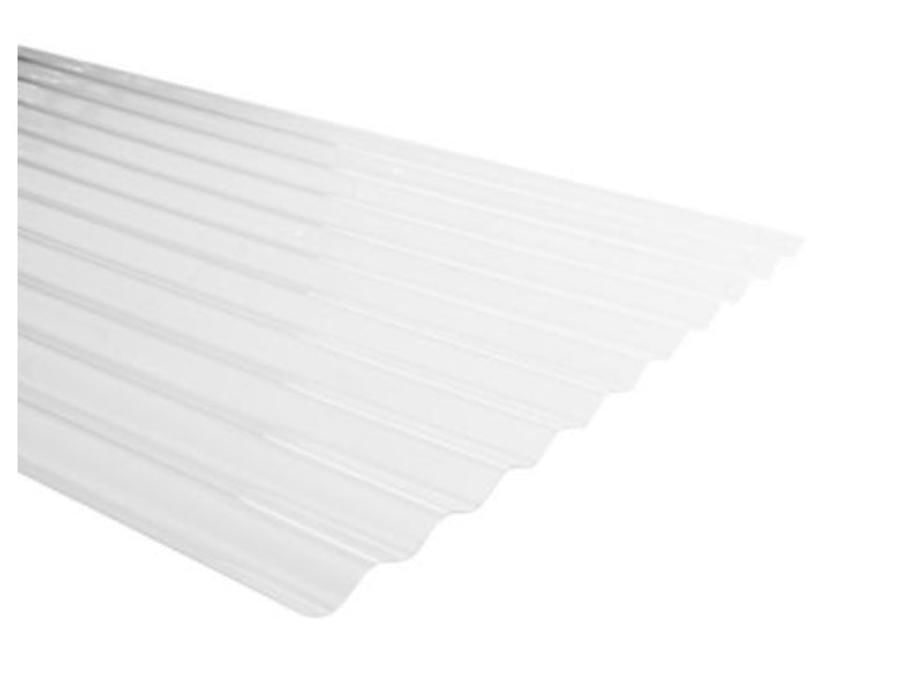 Policarbonato Ondulado Transparente 0,70 x 810 x 3500 mm