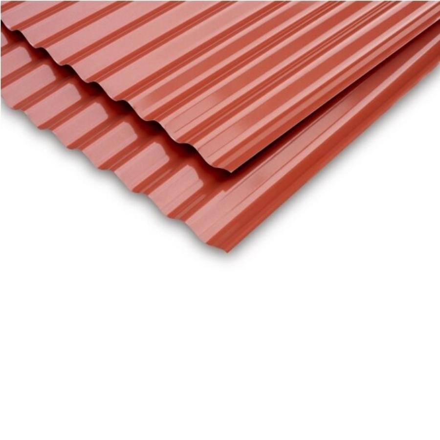 Plancha Zinc Pp Acanalada 3/4 0.35 X 851 X 2000 Terracota