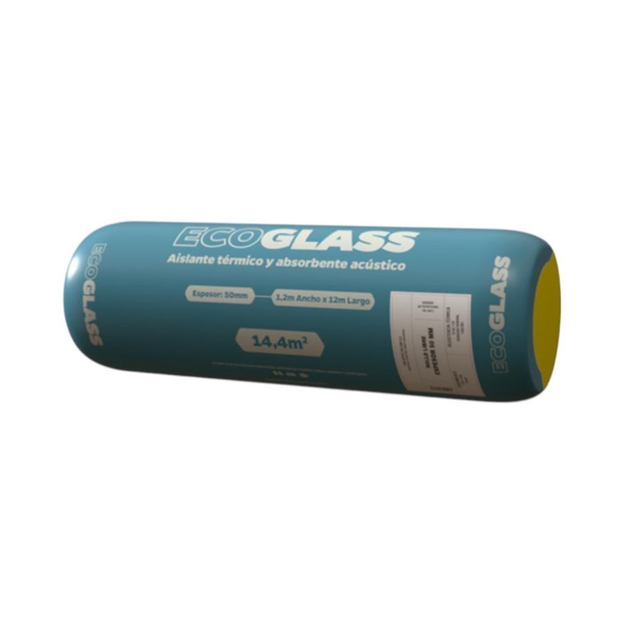 Lana Aislante Ecoglass Volcán Rollo Libre 50 mm (1,2 x 12 m)