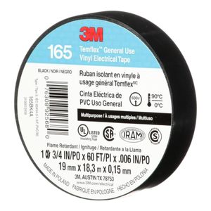 Cinta Aislante 3M Temflex 165 19Mm X 18M Negra