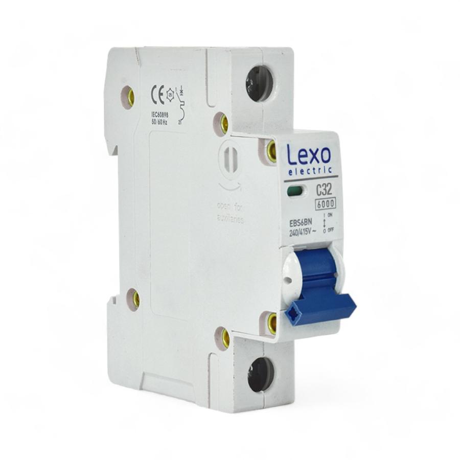 Interruptor Automático Lexo Termomagnético EBS6BN Gris