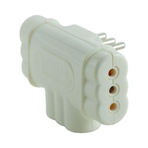 Adaptador Triple Plano Rittig Blanco