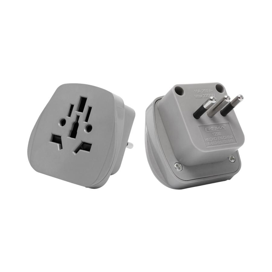 Adaptador Multinorma 10A Gris con Obturador