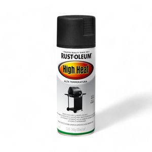 Spray Rust Oleum Alta Temperatura Negro Mate 340 Gr