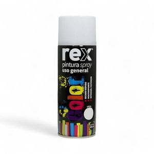 Spray Pintura Rex Uso General 400 Ml Blanco Mate