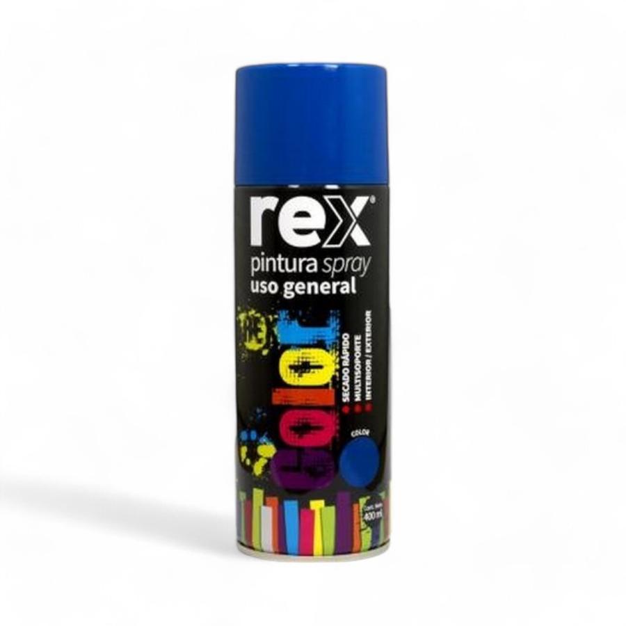 Spray Pintura Rex Uso General 400 Ml Azul