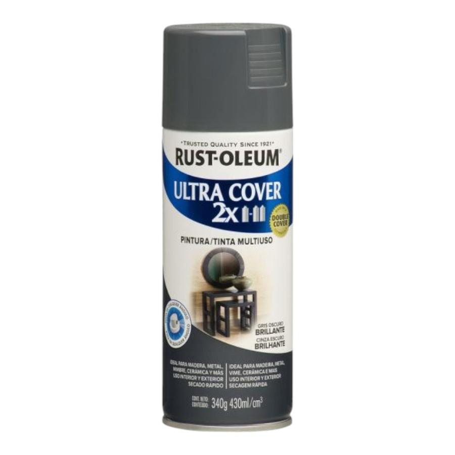 Pintura En Spray Gris Oscuro Brillante 430ml Rust-Oleum