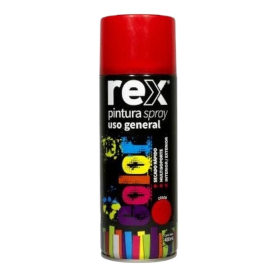 Pintura En Spray Uso General Rojo 400 ml Rex