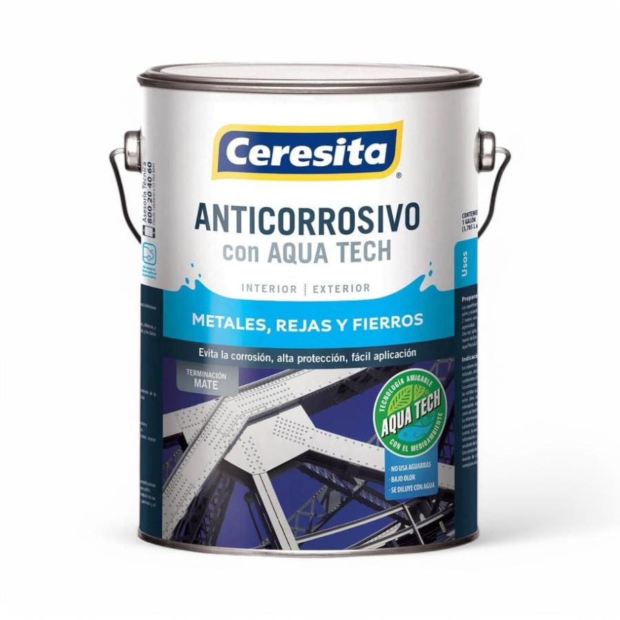 Anticorrosivo Interior/Exterior AquaTech Galón Negro