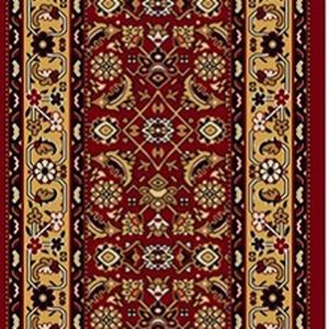 Alfombra Pasillo Clasico Rojo 67 Cm Ancho