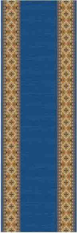 Alfombra Pasillo Izmir Azul 67 Cm Ancho
