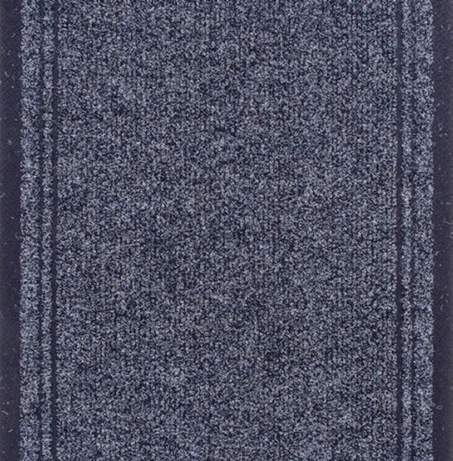 Alfombra Pasillo Malaga - Azul Base Gel 66 Cm