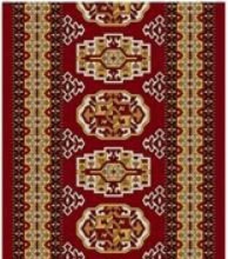 Alfombra Pasillo Deco Mersin Rojo 67 Cm Rojo