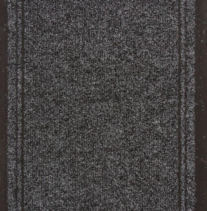 Alfombra Pasillo Malaga Antracita Con Base Gel 66 Cm Ancho