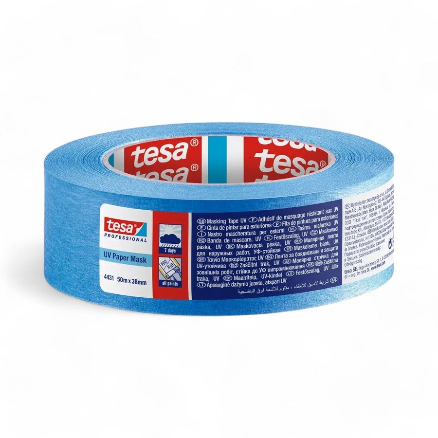 Cinta De Enmascarar Tesa 50 Metros 38 Mm Azul