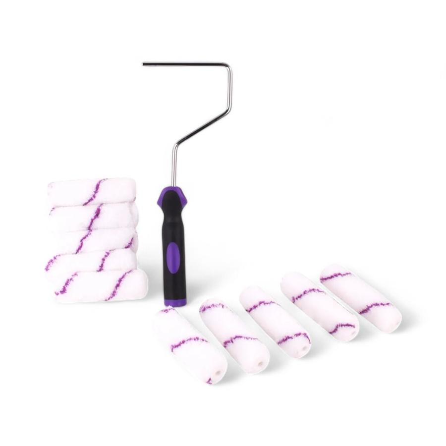 Kit Hela Rodillo Multicolor 7 Cm + 10 Repuestos Microfibra