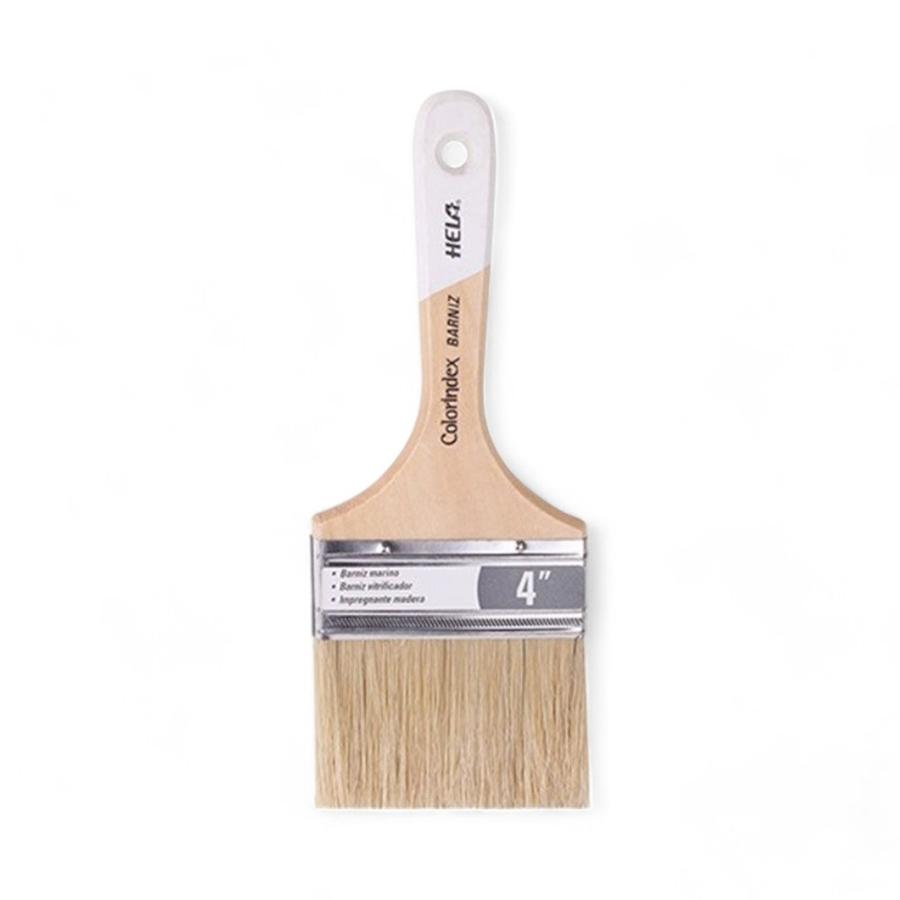 Brocha Hela Colorindex Barniz 4"" Cerda Natural