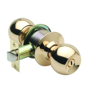 Cerradura Cilíndrica Yale Pomo Baño/Dormitorio Bronce