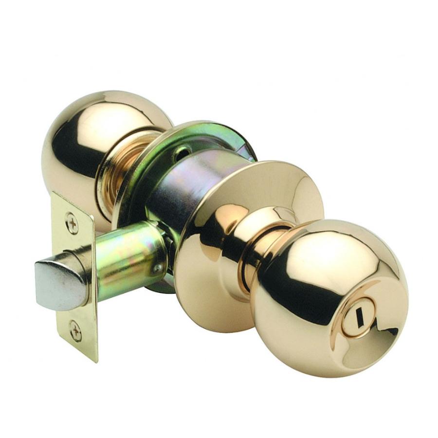 Cerradura Cilíndrica Yale Pomo Baño/Dormitorio Bronce