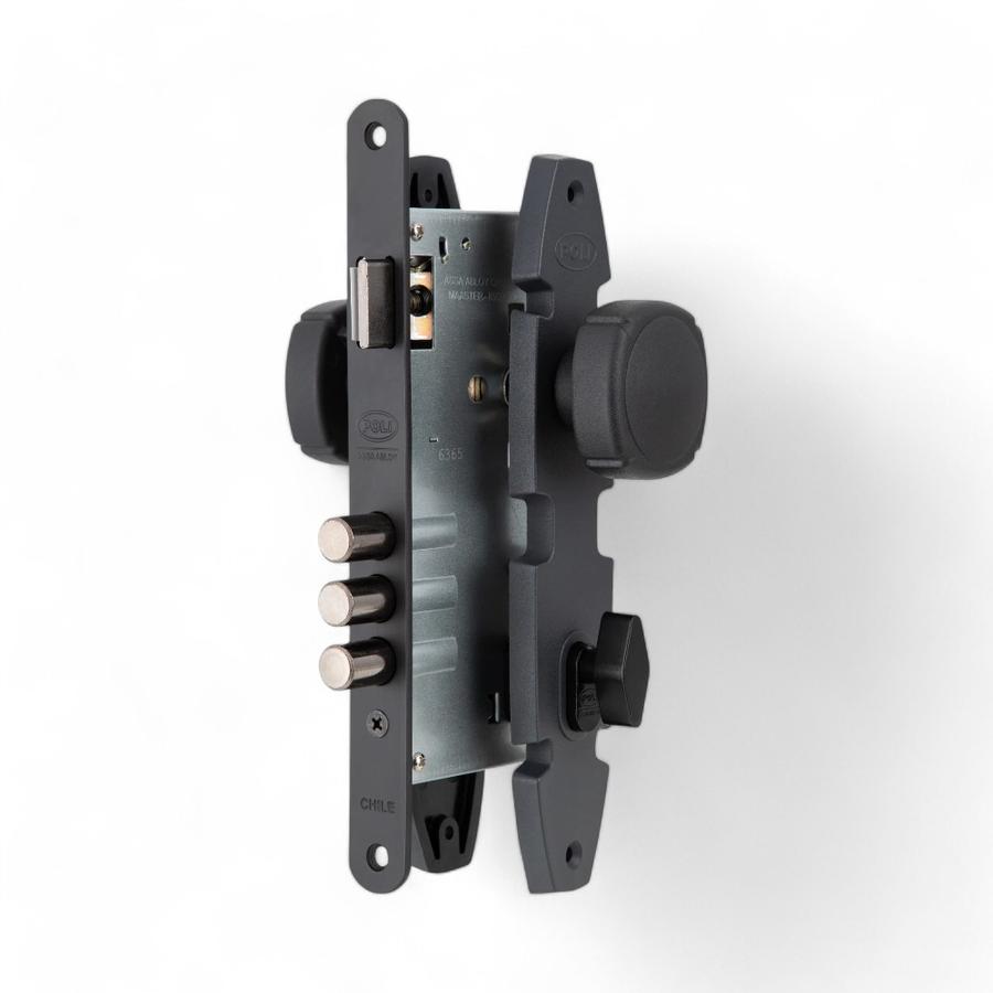 Cerradura Embutida Interior Poli B60 Nordica Negro