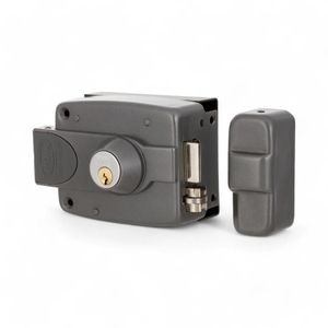 Cerradura Eléctrica Poli 3010 Cilindro Ajustable Gris
