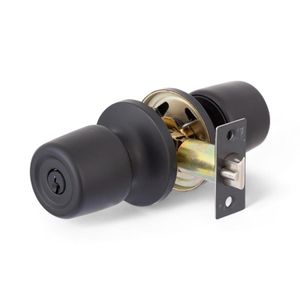 Cerradura Poli 8000 Tubular Oficina/Dormitorio Negro