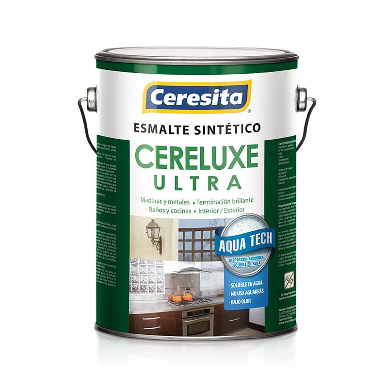 Esmalte Sintético Cereluxe Ultra Blanco Galón Ceresita