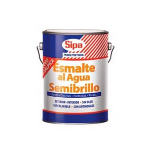 Esmalte al agua Semibrillo Blanco 4 galón Sipa Mimbral