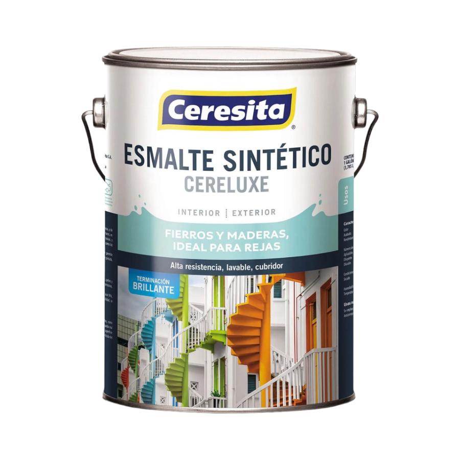 Esmalte Sintético Cereluxe Naranja 1/4 Gl Ceresita